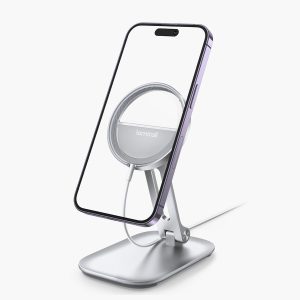 Lamicall Phone Stand for MagSafe Charger - Foldable Adjustable Charging Holder Dock Cradle for Desk