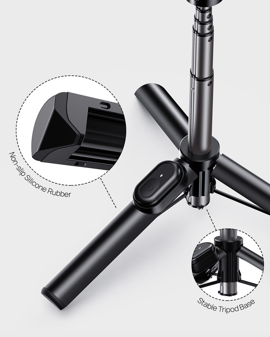 Selfie Stick with Wireless Remote. Magnetic Phone Tripod Stand for Livestreming. Video Recording - Image 16