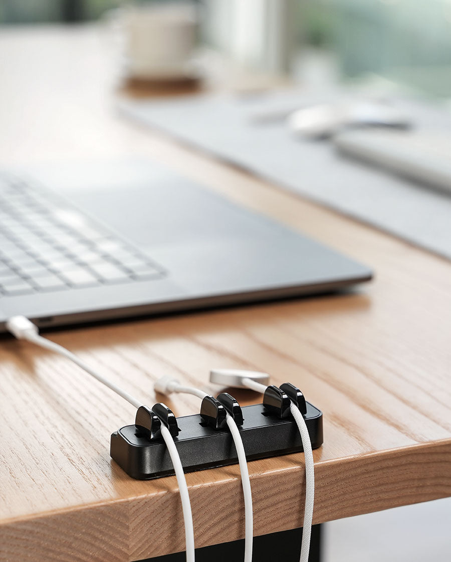 Lamicall Cable Spring Holder Clips. Adjustable Cord Clip Organizer for Desk - Wire Cord Holder Organizer Management - Image 4