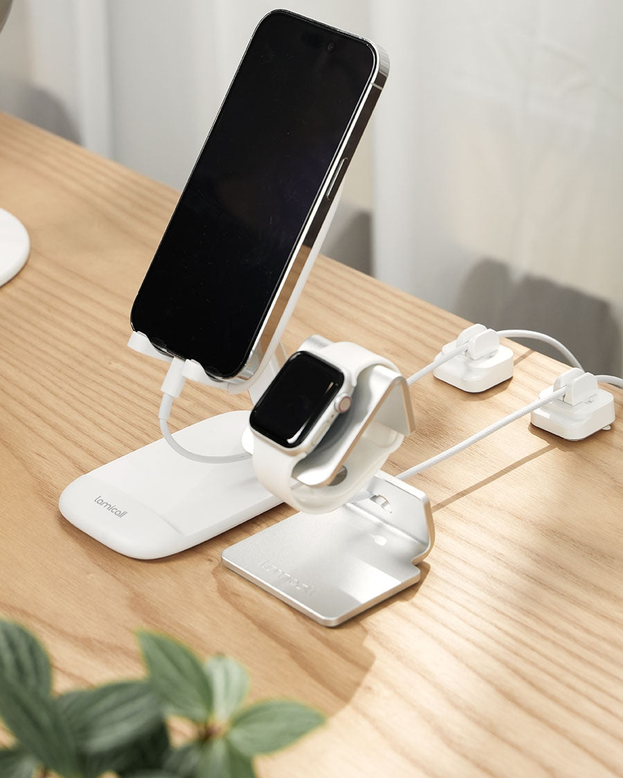 Lamicall Cable Spring Holder Clips. Adjustable Cord Clip Organizer for Desk - Wire Cord Holder Organizer Management - Image 5