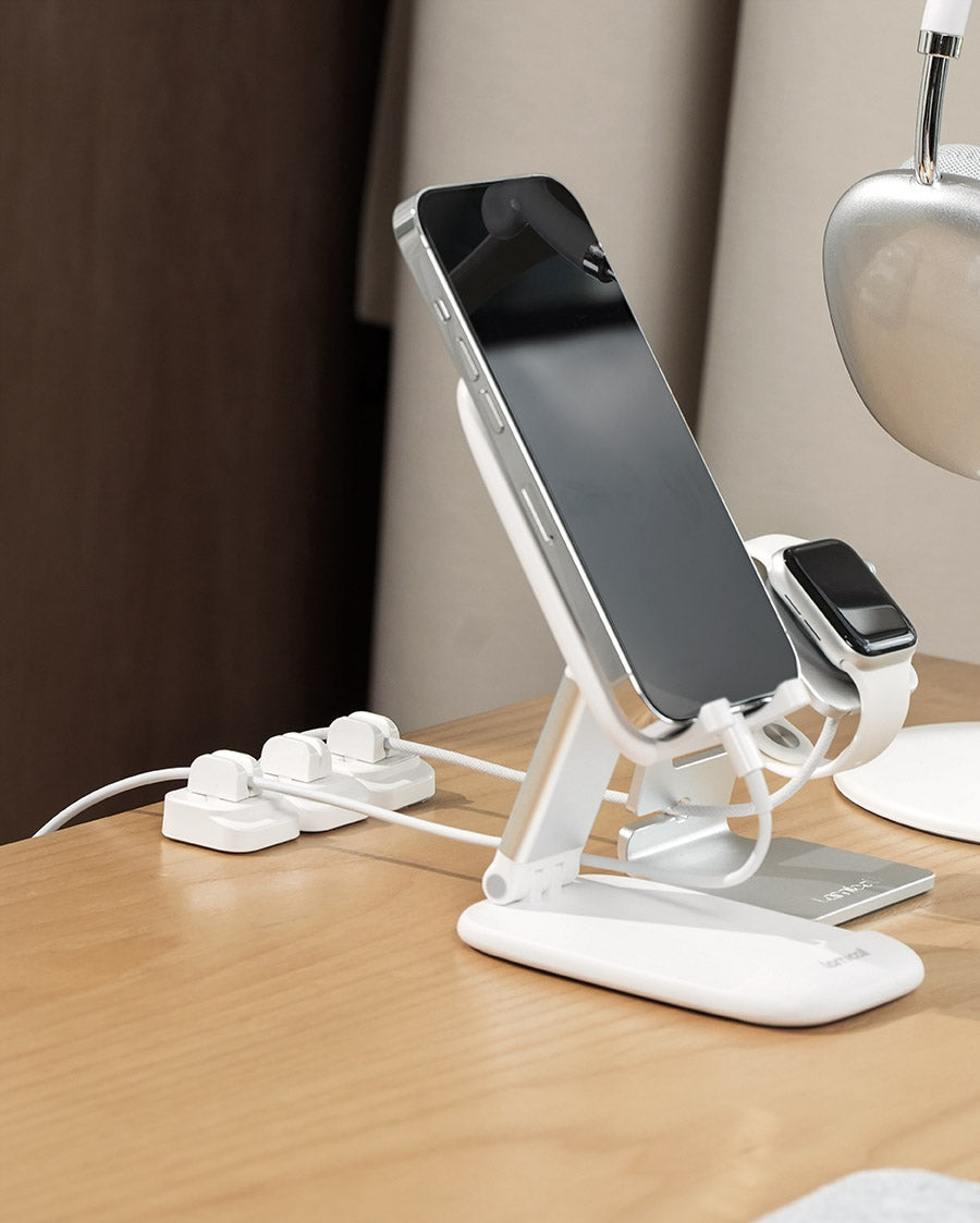 Lamicall Cable Spring Holder Clips. Adjustable Cord Clip Organizer for Desk - Wire Cord Holder Organizer Management - Image 6