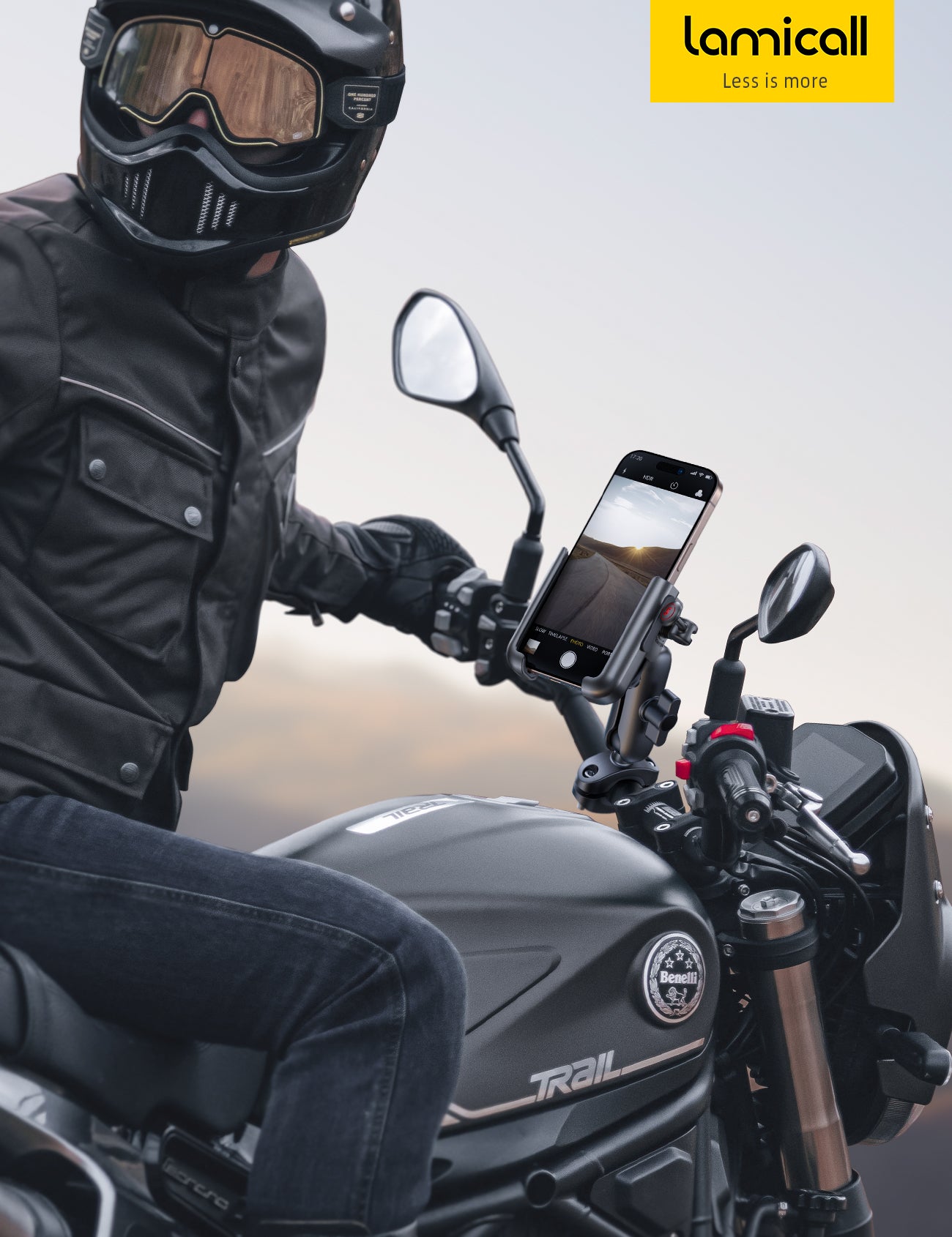 Lamicall All Metal Motorcycle Phone Mount - Anti Shake-Extendable Arm Handlebar Clamp. Bicycle Cell Phone Mount. iPhone 17-16-15-14 Pro Max. S23-S24-S25-S26 Ultra - Image 8