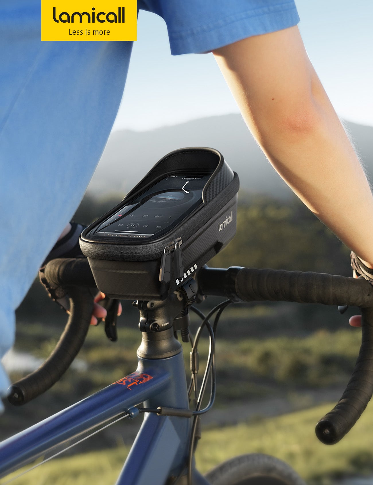 Lamicall Bike Frame Bag Waterproof Bike Phone Mount Holder - Image 7