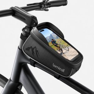 Lamicall Bike Frame Bag Waterproof Bike Phone Bag 1.6L
