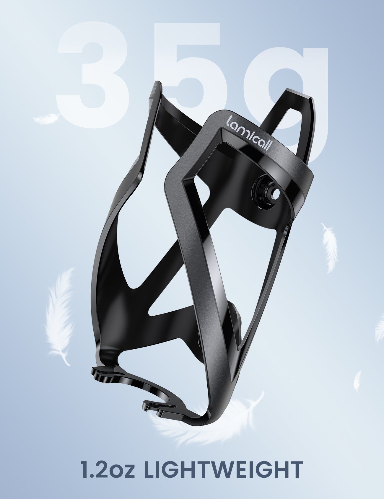 Lamicall Bike Water Bottle Holder - 1.2 Oz Ultralight & Sturdy Bike Cup Holder - Image 2