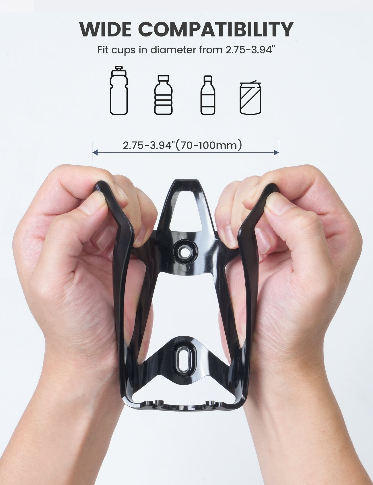 Lamicall Bike Water Bottle Holder - 1.2 Oz Ultralight & Sturdy Bike Cup Holder - Image 3