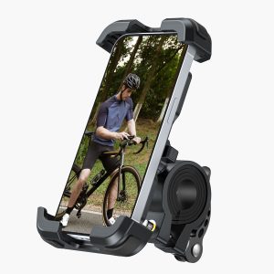 Adjustable Phone Mount for Bike. Scooter. Motorcycle with Securely Wrapped. 2025 Universal 360?? Handlebar Phone Cradle Clip for iPhone 17/16/15/14/13/12/11 all series. Galaxy S9. S10. S22. S23 4.7-6.75 Phone