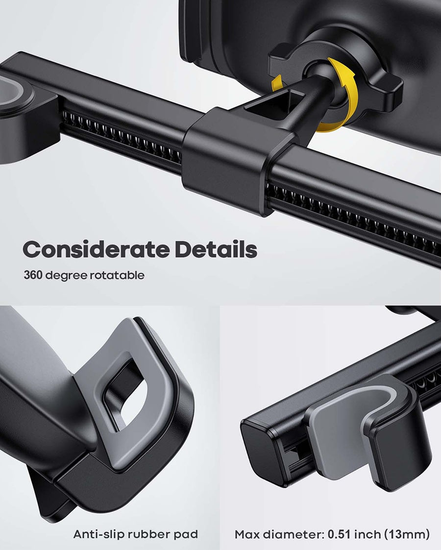 Lamicall Car Tablet Mount. Headrest Tablet Holder - Car Back Seat Travel Tablet Stand for Kids - Image 5