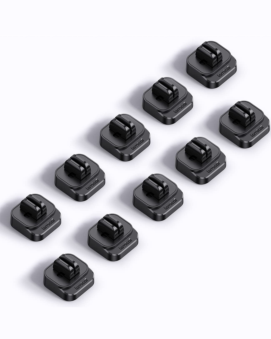 Lamicall Cable Spring Holder Clips. Adjustable Cord Clip Organizer for Desk - Wire Cord Holder Organizer Management - Image 8