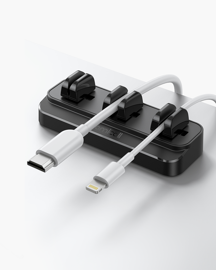 Lamicall Cable Spring Holder Clips. Adjustable Cord Clip Organizer for Desk - Wire Cord Holder Organizer Management - Image 11