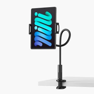 Lamicall Gooseneck Tablet Mount Holder for Bed - Flexible Tablet Arm Clamp