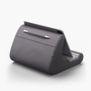 Lamicall Tablet Stand. Tablet Pillow Holder - Soft Pad for Bed. Lap Tablet Dock with Stylus Mount & Pocket