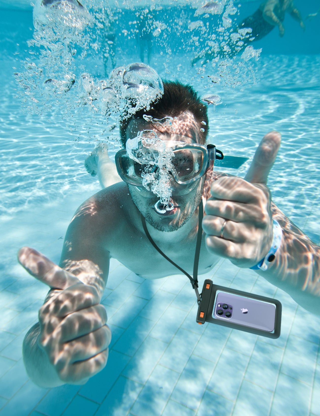 Lamicall Large Size Waterproof Phone Pouch Case for Galaxy Ultra iPhone Pro Max - Image 7