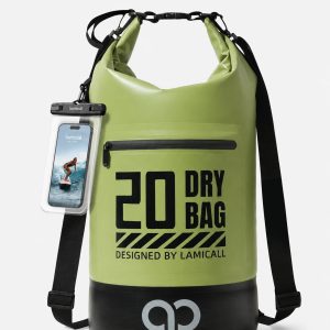 Lamicall Waterproof Dry Bag with Phone Pouch for Kayaking Boating Beach Camping Fishing