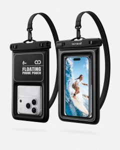 Lamicall IP68 Floating Waterproof Phone Pouch with Lanyard 4-8.5 inches