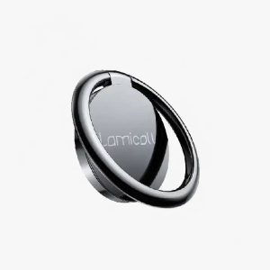 Lamicall Cell Phone Ring Holder Finger Kickstand. Metal Grip Hook Work with Car Mount
