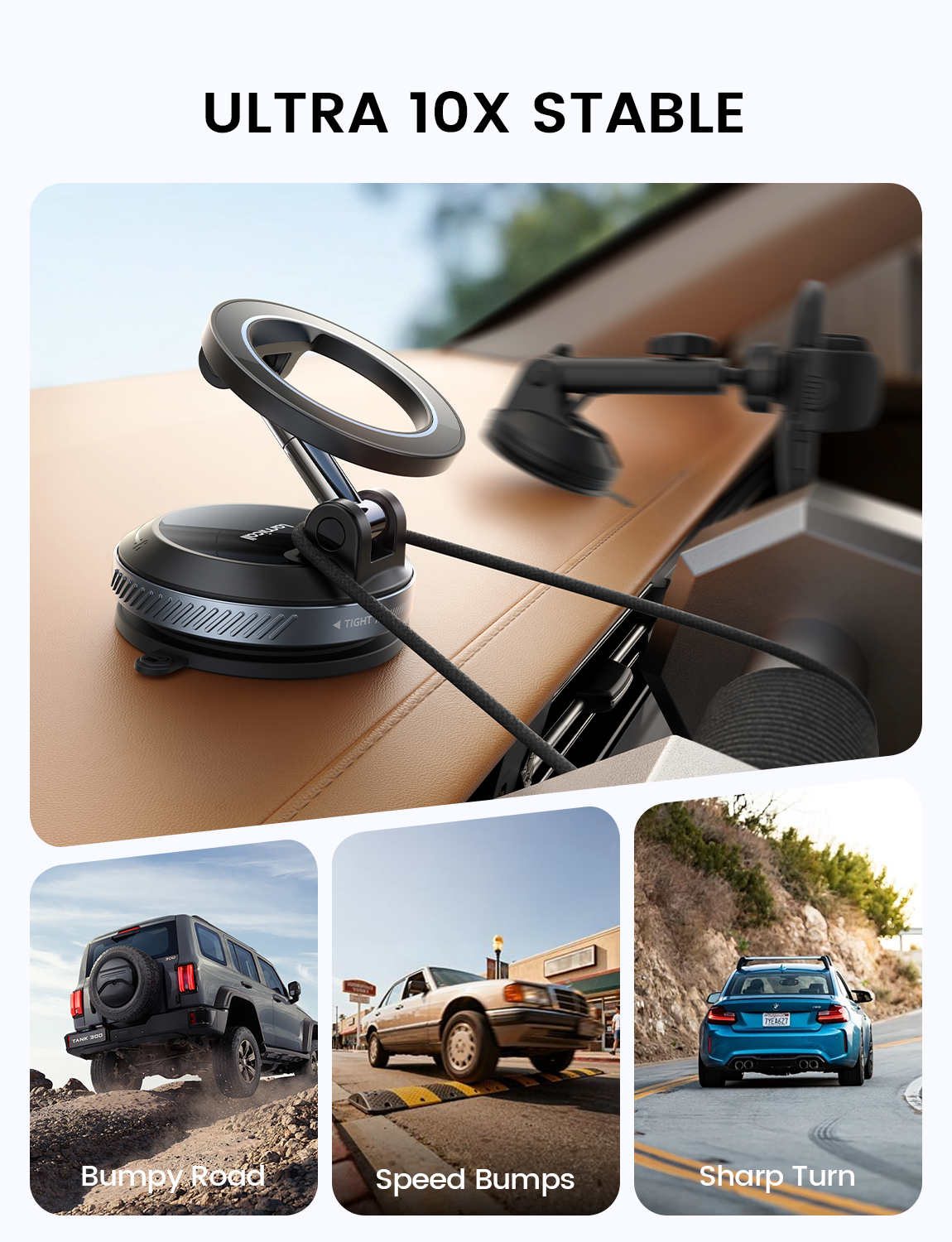 Lamicall Car Phone Holder for Magsafe Upgraded Nano Gel Vacuum Suction 360?? - Image 3