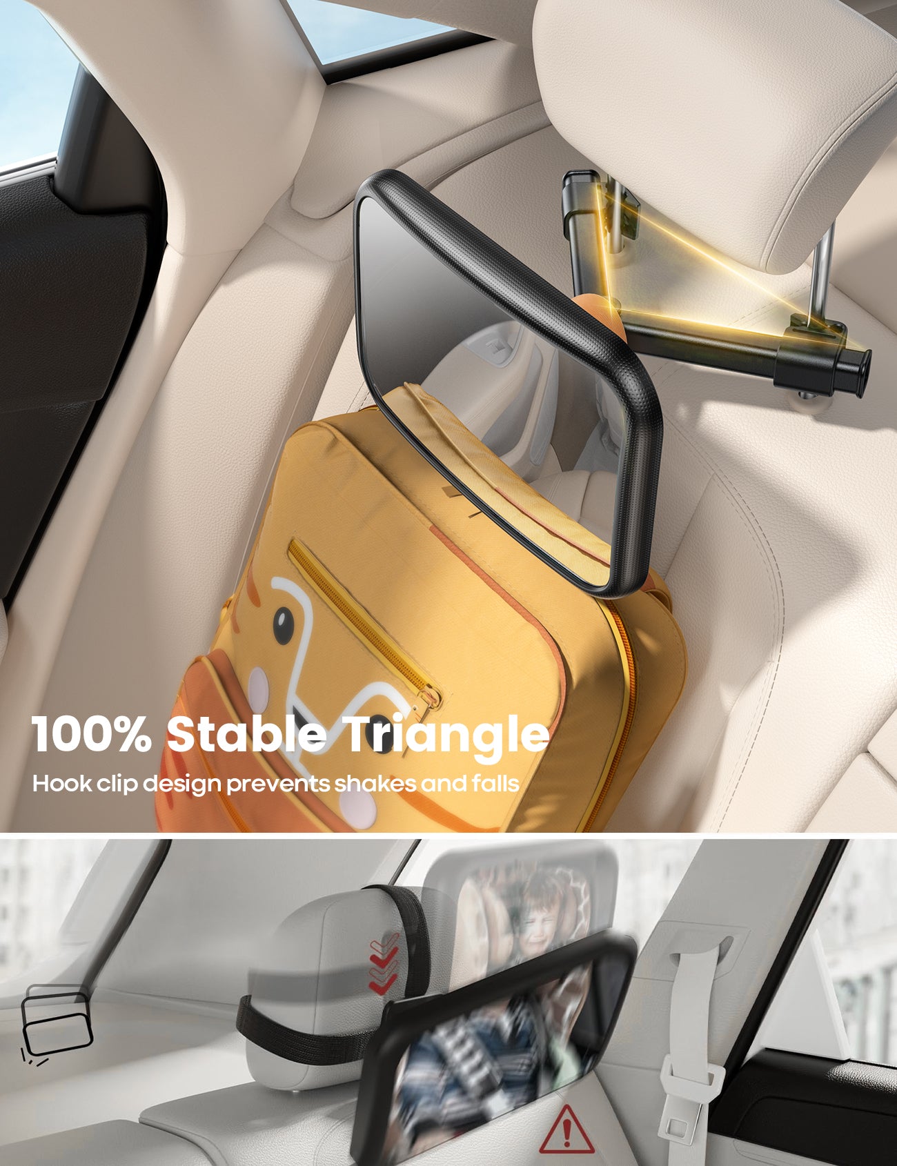Lamicall Baby Car Mirror for Backseat - Image 3