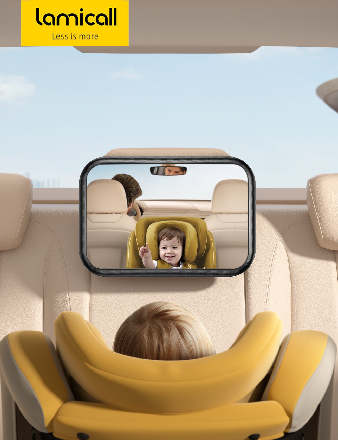 Lamicall Baby Car Mirror for Backseat - Image 5
