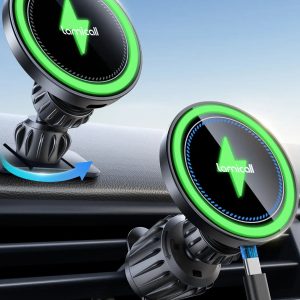 Lamicall 15W for MagSafe Car Mount Charger 20X Strong Magnets