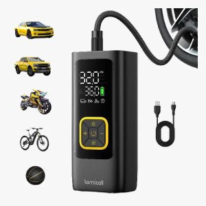 Lamicall Car Tire Inflator Portable Air Compressor for Car Motorcycle Bike Ball