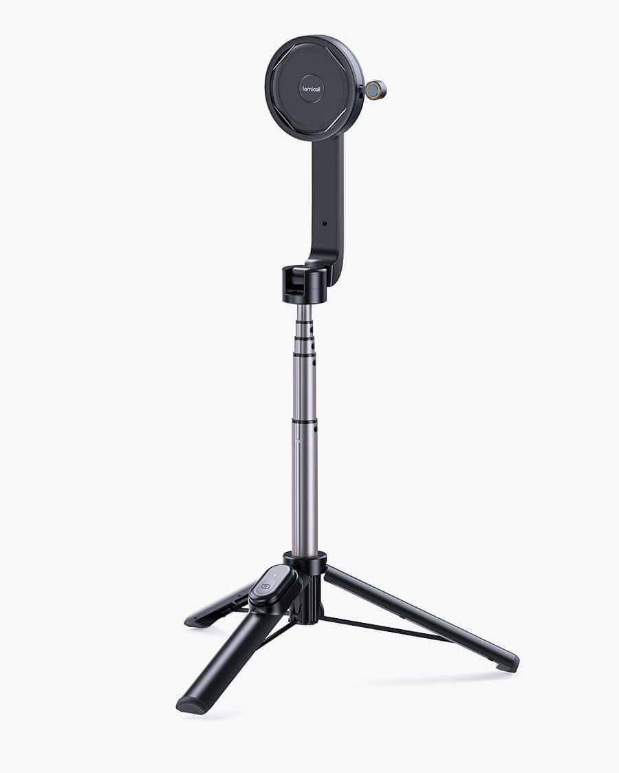 Selfie Stick with Wireless Remote. Magnetic Phone Tripod Stand for Livestreming. Video Recording
